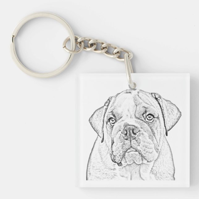 Key Chain - English Bulldog (Front)