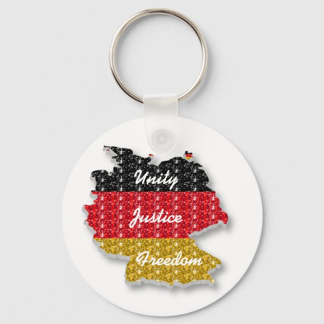Key Chain German Flag Unity Justice Freedom (Front)