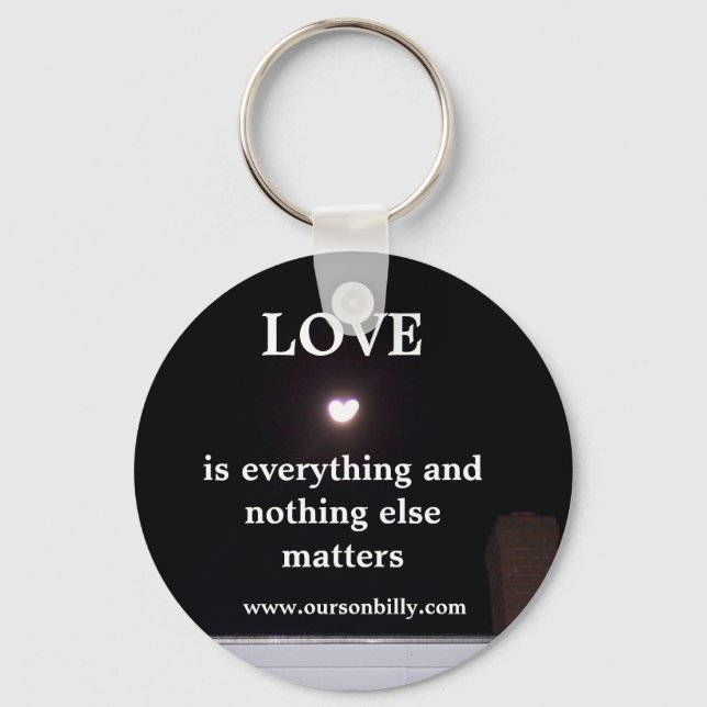 key chain heart shaped moon (Front)