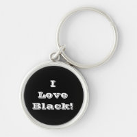 Key Chain I Love Black