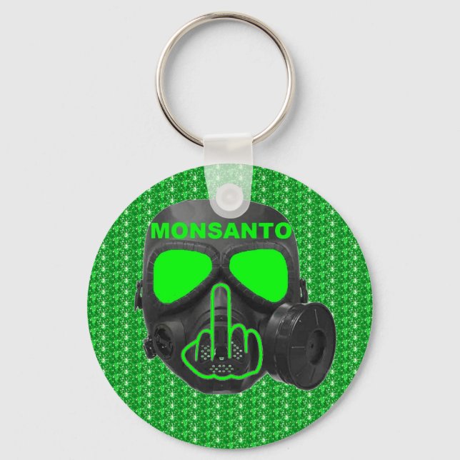 Key Chain Monsanto Gas Mask Flip (Front)