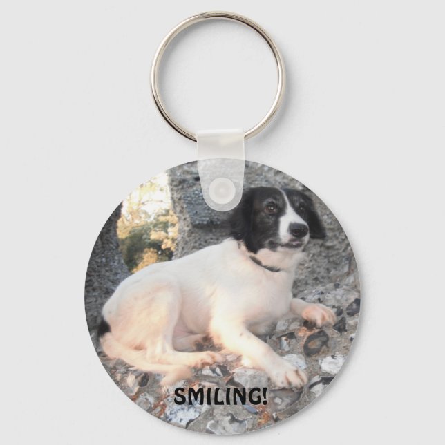 Key Chain Sprollie Visiting Castle Smiling (Front)