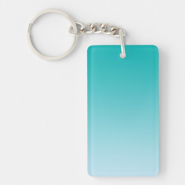 Key Chain: TEAL OMBRE Key Ring (Front)