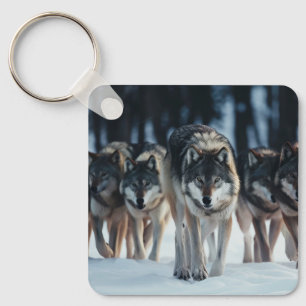 Key Chain Wolf Pack
