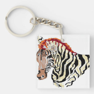 Key Chain/Zebra Ring