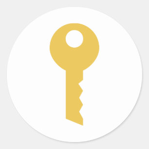 Key Classic Round Sticker
