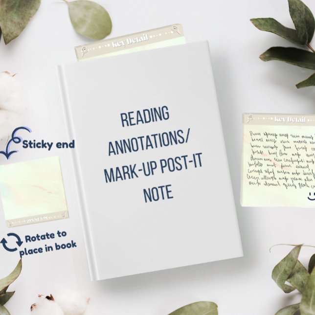 Key Detail Acrylic Reading Annotation Post-it Notes (Creator Uploaded)