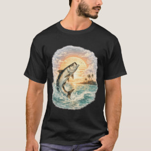 Key Florida Tarpon Sunset Adventure T-Shirt