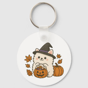 Key hanger Halloween Pomeranian - Cute & Spooky Ring