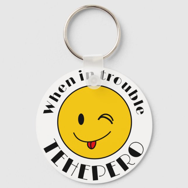 KEY HOLDER OF TEHEPERO-CHAN MARK (L) KEY RING (Front)