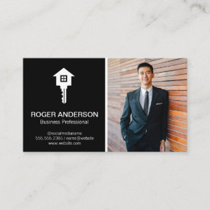 Key Home Logo   Business Man Business Card