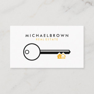 Key House Realtor architect qr code Business Card