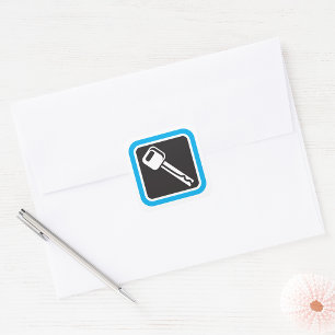 Key Icon Square Sticker