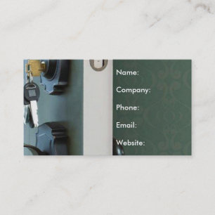 Key in Door Open House Real Estate Business Card
