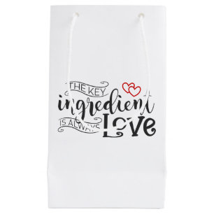 Key Ingredient is Love Valentine   Gift Bag