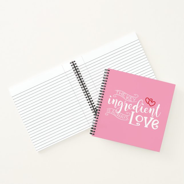 Key Ingredient is Love Valentine | Notebook (Inside)