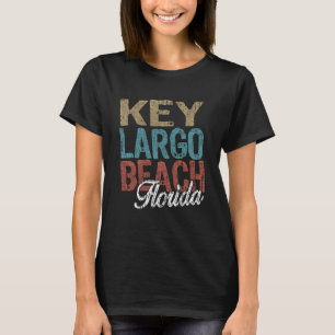 KEY LARGO BEACH Florida HIBISCUS & SCRIPT Three To T-Shirt