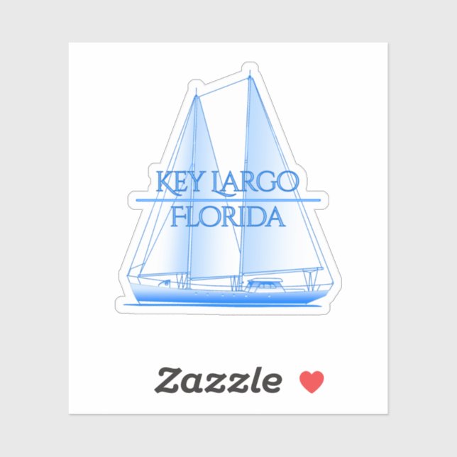 Key Largo Coastal Nautical Sailing Sailor (Sheet)