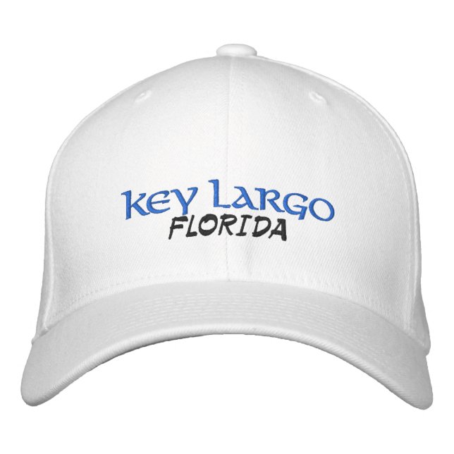 Key Largo Florida Embroidered Hat (Front)