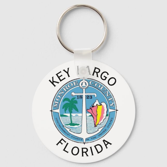 Key Largo - Florida Keys Key Ring (Front)