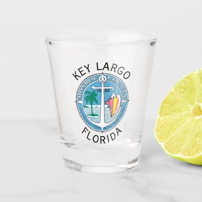 Key Largo - Florida Keys Shot Glass (Front)