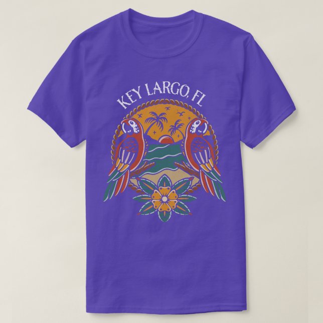 Key Largo Florida Keys T-Shirt (Design Front)