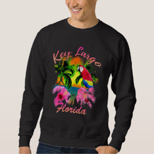 Key Largo Florida Keys Tropical Beach Sunset Islan Sweatshirt