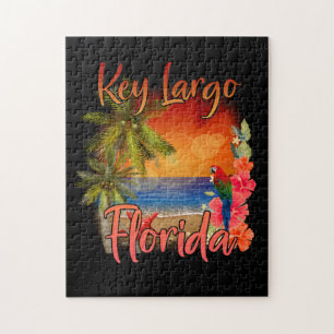 Key Largo Florida Keys Tropical Beach Sunset Jigsaw Puzzle