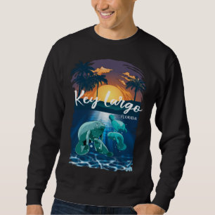 Key Largo Florida Manatees Vacation Souvenir Mana Sweatshirt