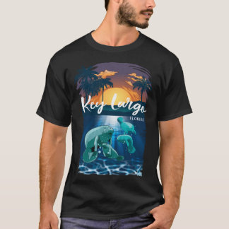 Key Largo Florida Manatees Vacation Souvenir Mana T-Shirt