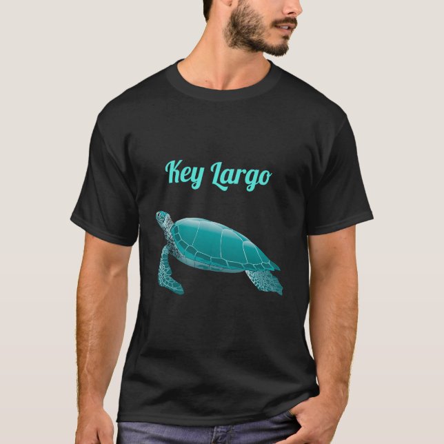 Key Largo Florida Sea Turtle Souvenir Shirt (Front)