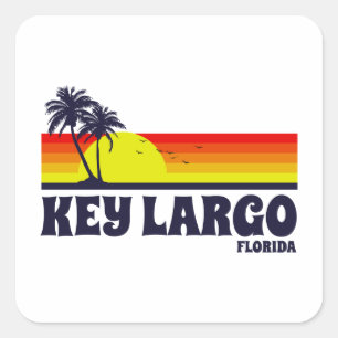 Key Largo Florida Square Sticker