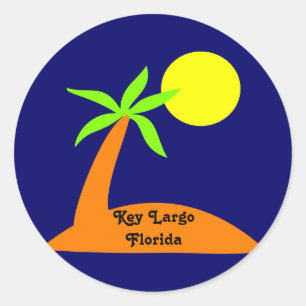 Key Largo, Florida tropical sticker