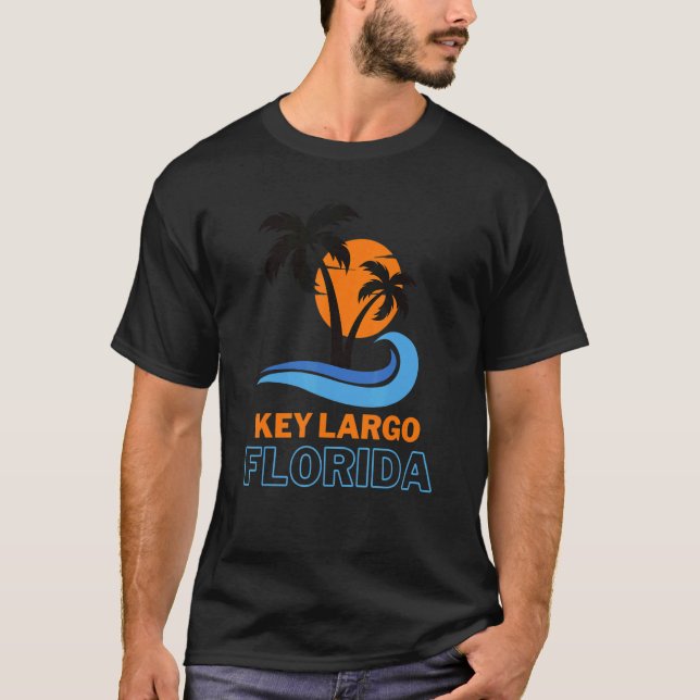 Key Largo Florida Vacation Beach Tropical Group T-Shirt (Front)
