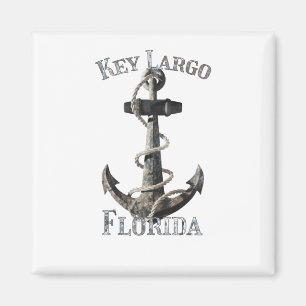 Key Largo Florida Vacation Nautical Anchor Sailing Magnet