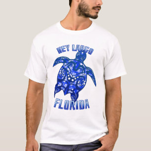 Key Largo Florida Vacation Tribal Turtle T-Shirt