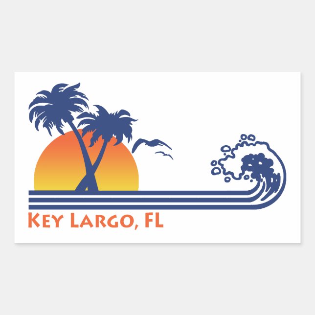 Key Largo Rectangular Sticker (Front)