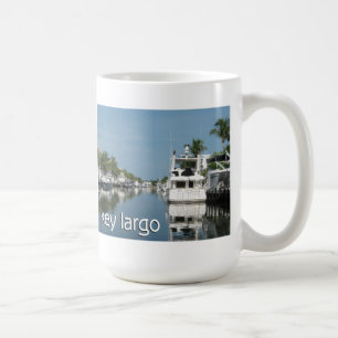Key Largo scene with boats Coffee Mug