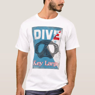 Key Largo Vintage Scuba Diving Mask T-Shirt