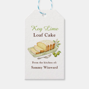 Key Lime Loaf Cake Gift Tags