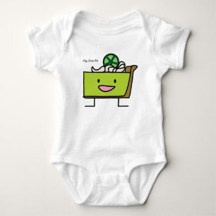 Key Lime Pie sour lemon tart dessert slice graham Baby Bodysuit