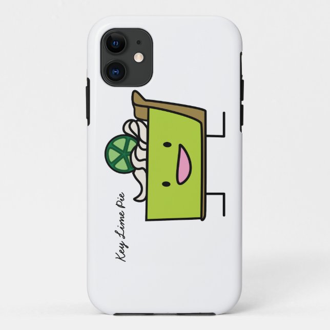 Key Lime Pie sour lemon tart dessert slice graham Case-Mate iPhone Case (Back)