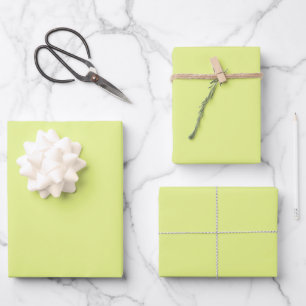 Key Lime Solid Colour Wrapping Paper Sheet