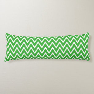 Key Lime Southern Cottage Chevrons Body Pillow