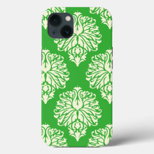 Key Lime Southern Cottage Damask iPhone 13 Case