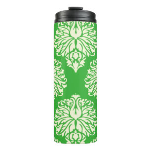 Key Lime Southern Cottage Damask Thermal Tumbler