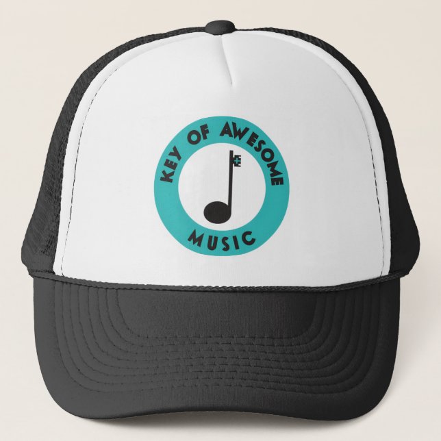 Key of Awesome Music Trucker Hat (Front)