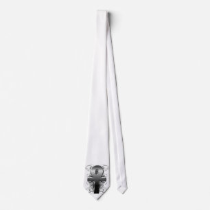 "Key of Life (Ankh)" in Chrome Neck Tie