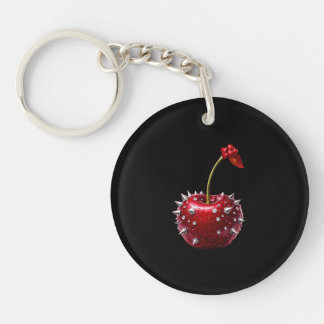 Key Ring -  modern cherry design
