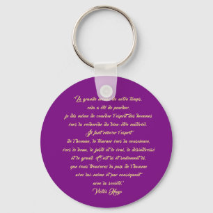 key-ring quote Victor Hugo Key Ring